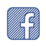 Abgerundetes blaues quadratisches Symbol mit einem kleinen „f“ in der Mitte, das dem Facebook-Logo ähnelt